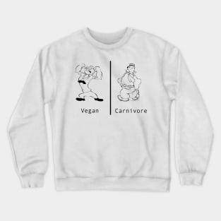 Vegan vs Carnivore Crewneck Sweatshirt